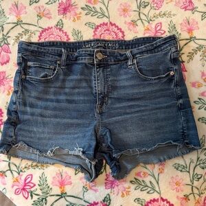 American Eagle Outfitters Women's Dark Blue Jean Shorts